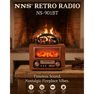 Радиоприёмник GOLON NS-901BT, с аккумулятором, Bluetooth, USB и подсветкой