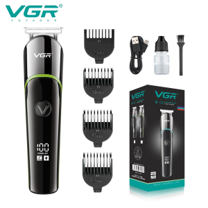 Триммер VGR V-291, 4 насадки, LED-дисплей, USB