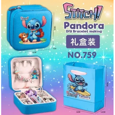 Набор для создания браслетов Stitch Pandora №759, в подарочном кейсе