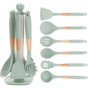 Набор кухонных принадлежностей 7 в 1 Kitchen Set Silicone AT-D3K, с подставкой