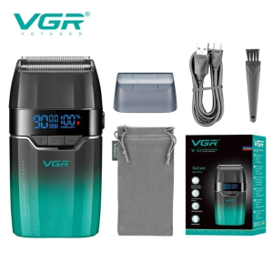 Электробритва VGR V-308, шейвер, сеточная, USB Type-C, LED-дисплей