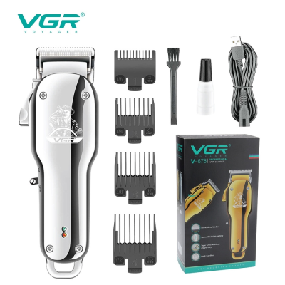 Машинка для стрижки VGR V-678, аккумуляторная, LED-индикатор, USB