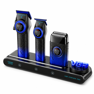 Набор для стрижки VGR Stepless Pro 3 в 1, с зарядной станцией