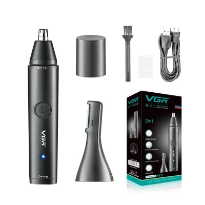 Триммер VGR V-613 2 в 1, для носа, ушей и окантовки, USB Type-C