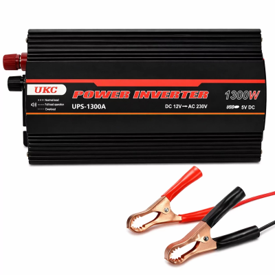 Преобразователь напряжения UKC UPS-1300A 12V → 230V, 1300W, зарядка АКБ, USB