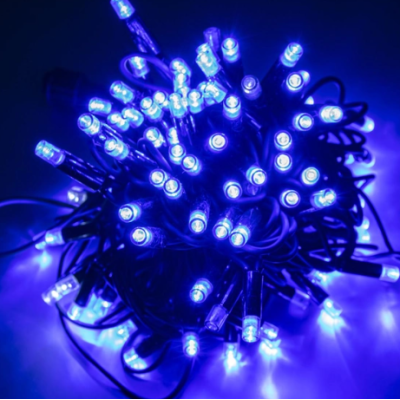 Xmas гірлянда LED 100L 3.3 Line B-1 Синя 10 метрів Вулична+з'єдн.Білий 3931