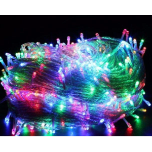 Xmas гірлянда LED 100L 3.3 Line M-1 MULTI 10 Метрів Вулична+сполуч.Білий провід 8109