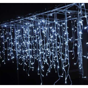 Xmas гірлянда LED 120 3.3Line Short curtain (Бурпурки/Бахрома) W-1 Біла 5 Метрів Вул.+з'єдн.Білий 3936