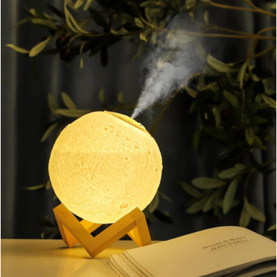 Зволожувач повітря нічник Місяць 3D Moon Lamp ультразвуковий