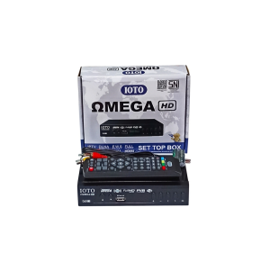 Тюнер DVB-T2 OMEGA IOTO METAL з підтримкою wi-fi адаптера (з екраном)