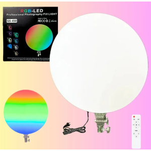 Кругла світлодіодна лампа 45см кольорова із пультом RGB-LED Fill Light GS-450