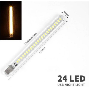 Led USB ліхтар, 24led, 178мм із сенсорним датчиком THL-24-136
