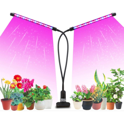 Подвійна ультрафіолетова гнучка фітолампа для рослин на прищіпці Led Plant Grow Light USB