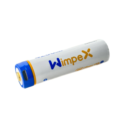 Акумулятор 18650 Wimpex WX1435 USB літієвий 4200 mAh