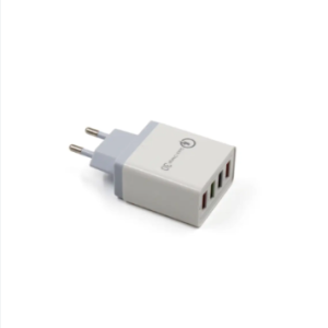 Адаптер Fast Charge 220v 4 USB BLACK D22