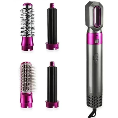 Фен-щітка стайлер Hot Air Styler 5в1 мультистайлер для завивки та укладання волосся 1000 Вт
