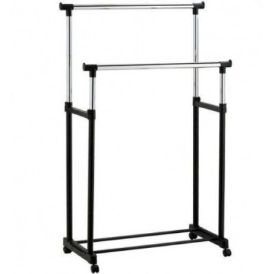 Телескопічна стійка-вішалка для одягу DOUBLE POLE SMALL