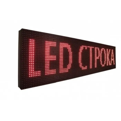 Рядок, що біжить 103 × 40 см червоний, двосторонній, WiFi/USB
