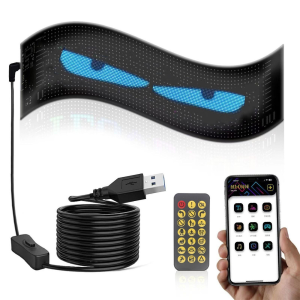 Гнучкий світлодіодний екран LED Matrix Panel APP WiFi RGB 192×898 мм