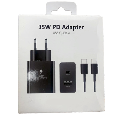 Зарядний пристрій 35W PD Adapter з кабелем USB-А – USB-C