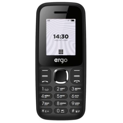 Мобільний телефон ERGO B184 Dual Sim Black