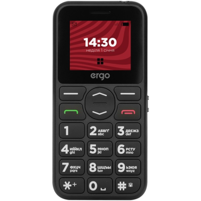 Мобільний телефон ERGO R181 Dual Sim Black