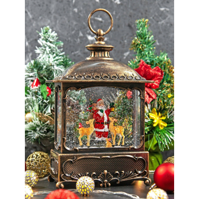 XMAS Новорічний нічник «Вінтажний ліхтар» WDL-24073A (27 см)