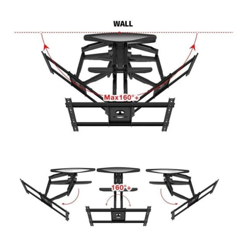 Поворотне настінне кріплення для ТБ 55&ndash;85" V-Star S65