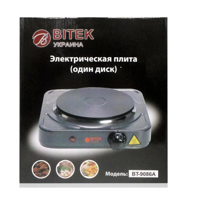 Електроплита 1 диск 1000Вт 150мм BITEK BT-9086A