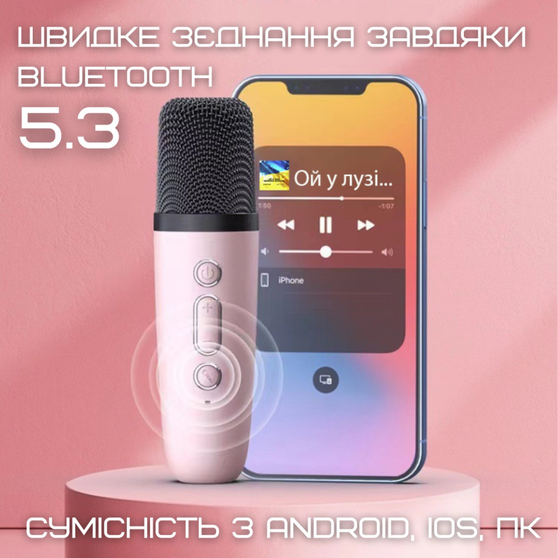 Портативна колонка K19-1 з бездротовим мікрофоном