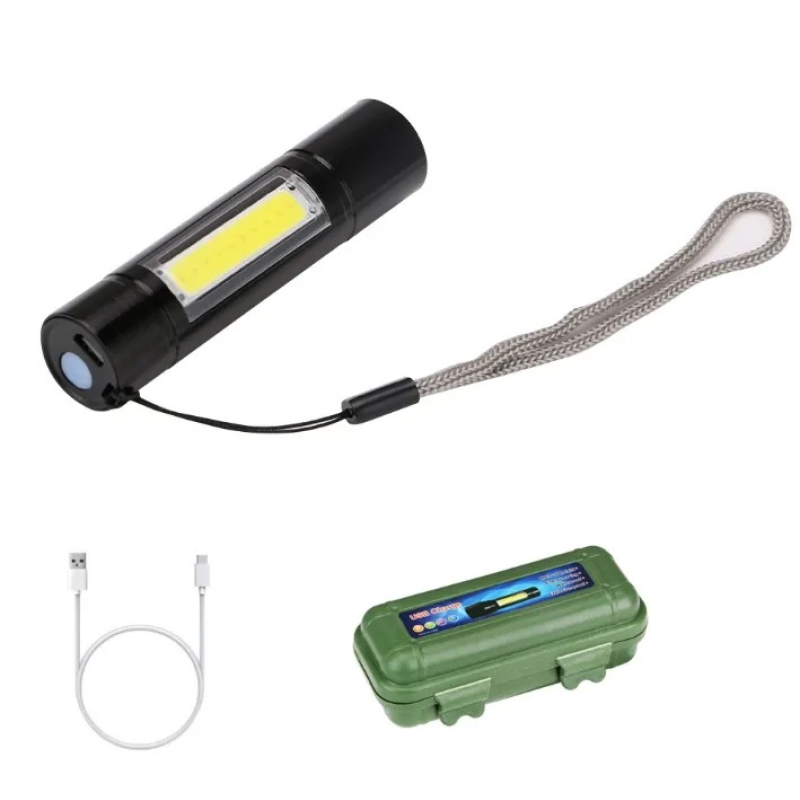 Ручний ліхтар C805 із бічною LED-панеллю