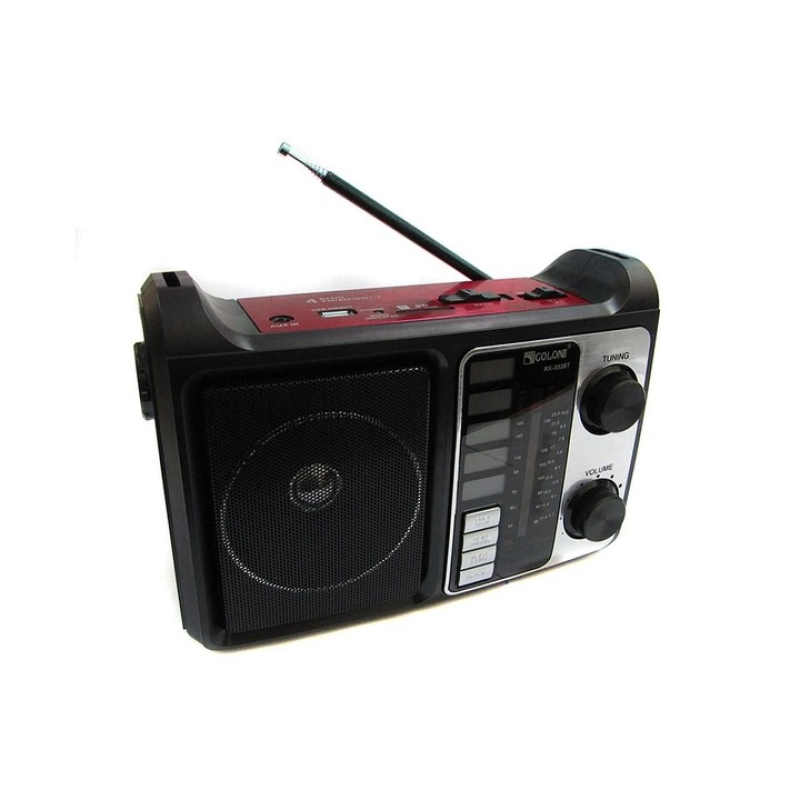Радіоприймач Golon RX-333+BT, Bluetooth, USB, SD, вбудований акумулятор