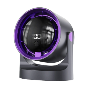 Вентилятор настільний/підвісний Desktop High-Speed Fan BY-001, акумуляторний, дисплей