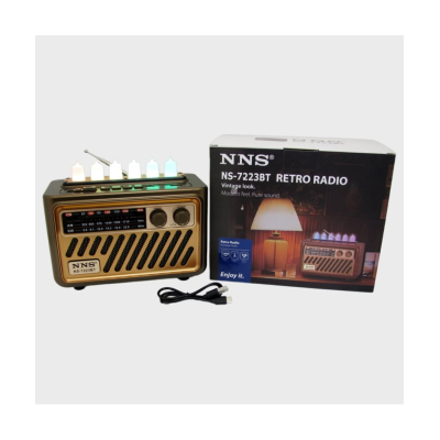 Радіоприймач NNS NS-7223BT, з акумулятором, Bluetooth, USB та SD