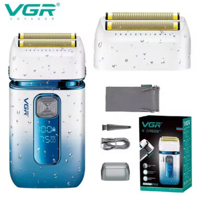 Електробритва VGR V-362, 3D-плаваюча головка, IPX6, LED-дисплей, USB