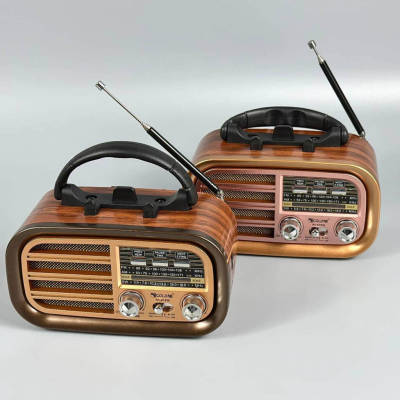 Радіоприймач GOLON RX-BT638, Bluetooth, USB, SD, знімний акумулятор