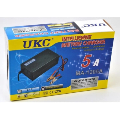 Зарядний пристрій акумулятора UKC Battery Charger MA-1205, 12 В, 5 А