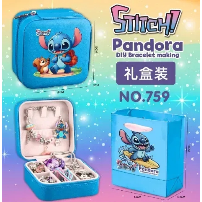 Набір для створення браслетів Stitch Pandora №759 в подарунковому кейсі
