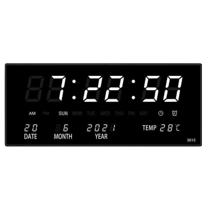 Настільний та настінний годинник JH8025, LED-дисплей, термометр, календар