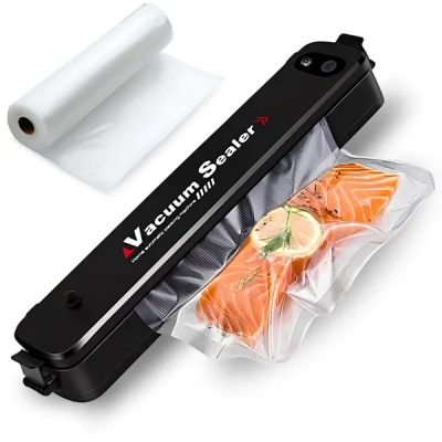 Вакууматор для продуктів Vacuum Sealer, побутовий, 90 Вт, чорний