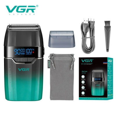 Електробритва VGR V-308, шейвер, сіткова, USB Type-C, LED-дисплей
