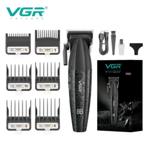 Машинка для стрижки VGR V-640C, акумуляторна, LED-дисплей, USB
