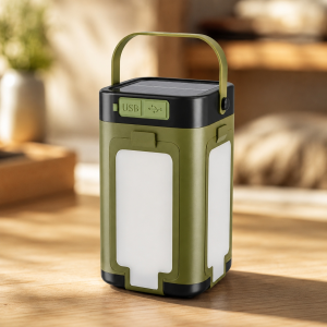 Складаний кемпінговий LED-ліхтар MH-868, сонячна панель, Power Bank, 2000 мА·год