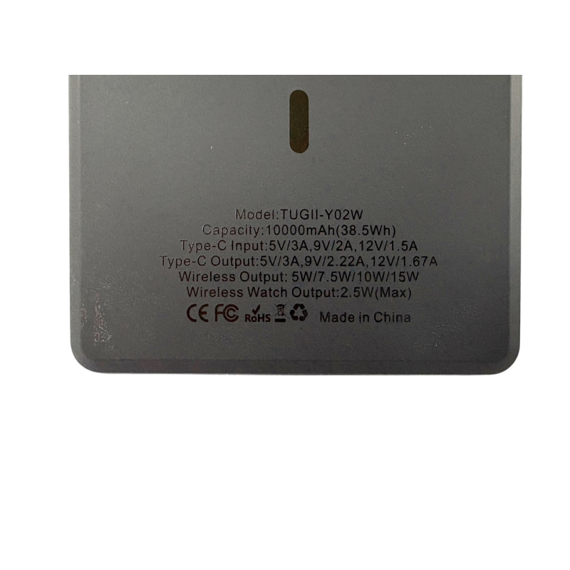 Зовнішній акумулятор TUGII Y02W 10000 мА·год, PD 20 Вт, MagSafe, бездротова зарядка 3-в-1
