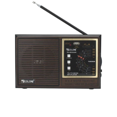 Радіоприймач GOLON RX-9933UAR, FM/AM/SW/TV, USB/SD, MP3