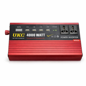 Перетворювач напруги UKC 4000W 12V → 220V, автомобільний інвертор