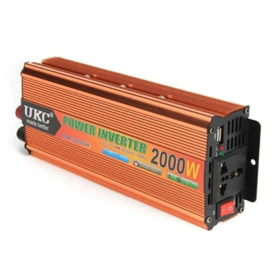 Перетворювач напруги UKC SSK-2000W 12V → 220V з USB