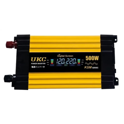 Перетворювач напруги UKC KSM-500W 12V → 220V, LCD, 2 USB