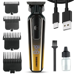 Тример для волосся GM 8058Q, 4 насадки, USB, дисплей