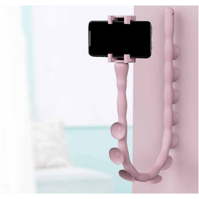 Тримач гнучкий для телефону із присосками Cute Worm Lazy Holder 7304